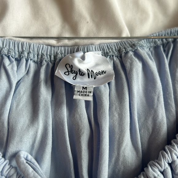 Princess Polly Light Blue Romper - Picture 5 of 7